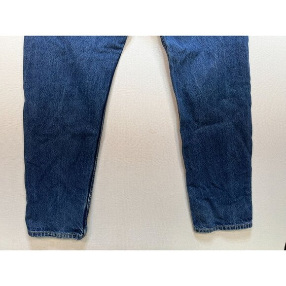 Levi's 505 Men's Regular Fit Straight Jeans Stretch Denim Sz 38x32 Blue Mid Wash - Picture 10 of 10